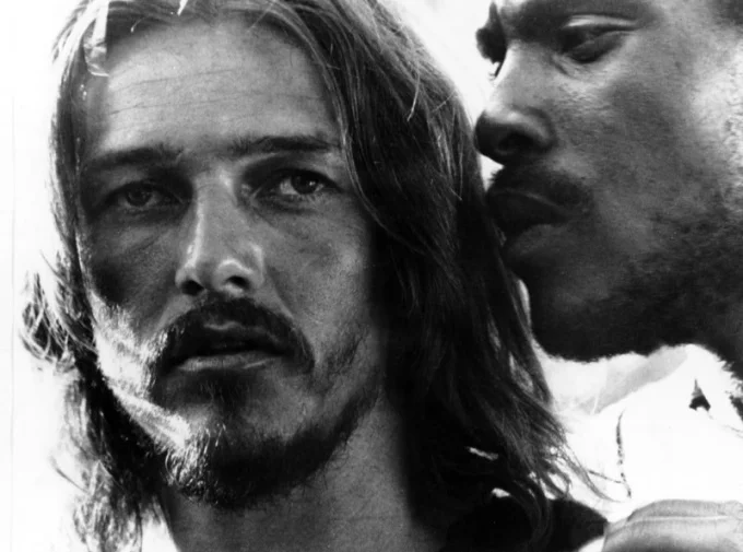 Neeley as Jesus and Anderson as Judas in the 1973 film production of Jesus Christ Superstar (tedneeley.com)