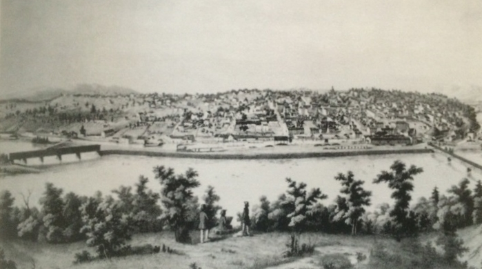  View of Lynchburg 1855 by Edward Beyer 