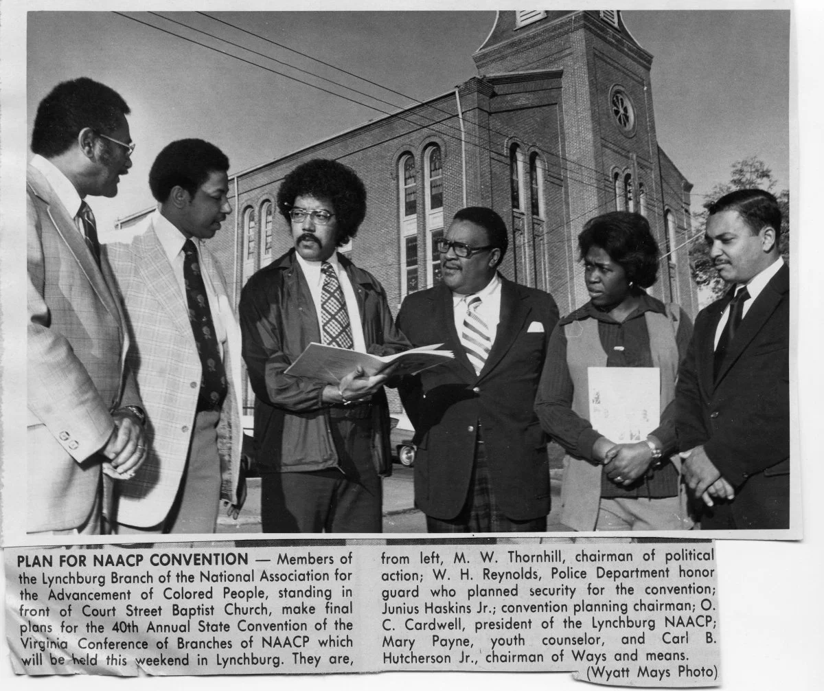 NAACP members, courtesy of the News and Advance (click for larger view)