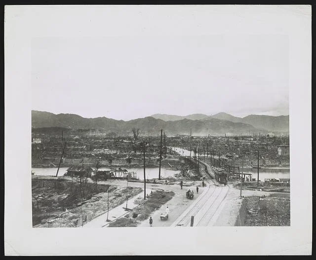  Hiroshima, Japan, in aftermath of atomic bomb in August, 1945 Courtesy of Library of congress 