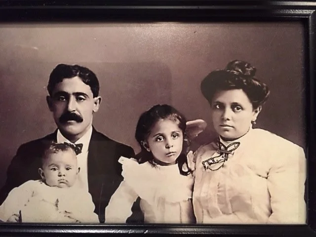  Isaac and Frieda with their two children, Abraham and Ida in 1905-06.  Photograph courtesy of Isabel Mandelbaum  