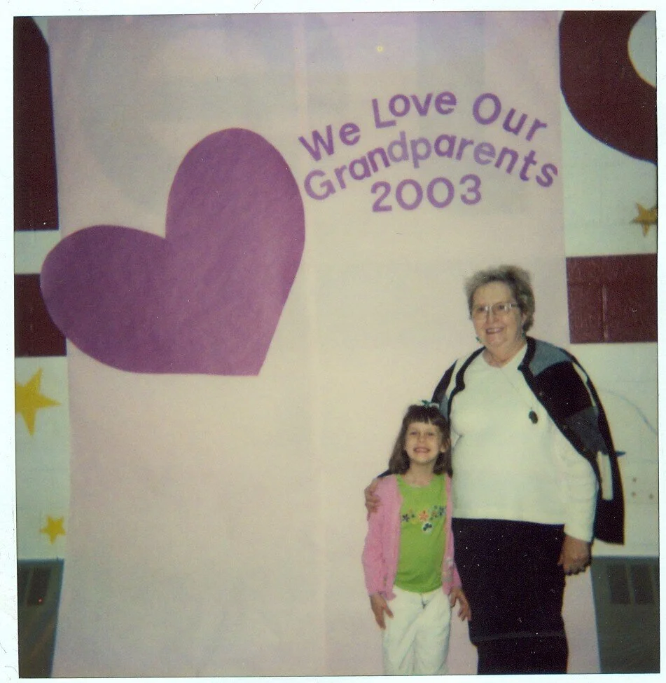   A young Melissa V. and her Gmom  