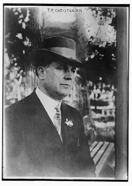  Parley Christensen, Presidential nominee of the Farmer- Labor Party 