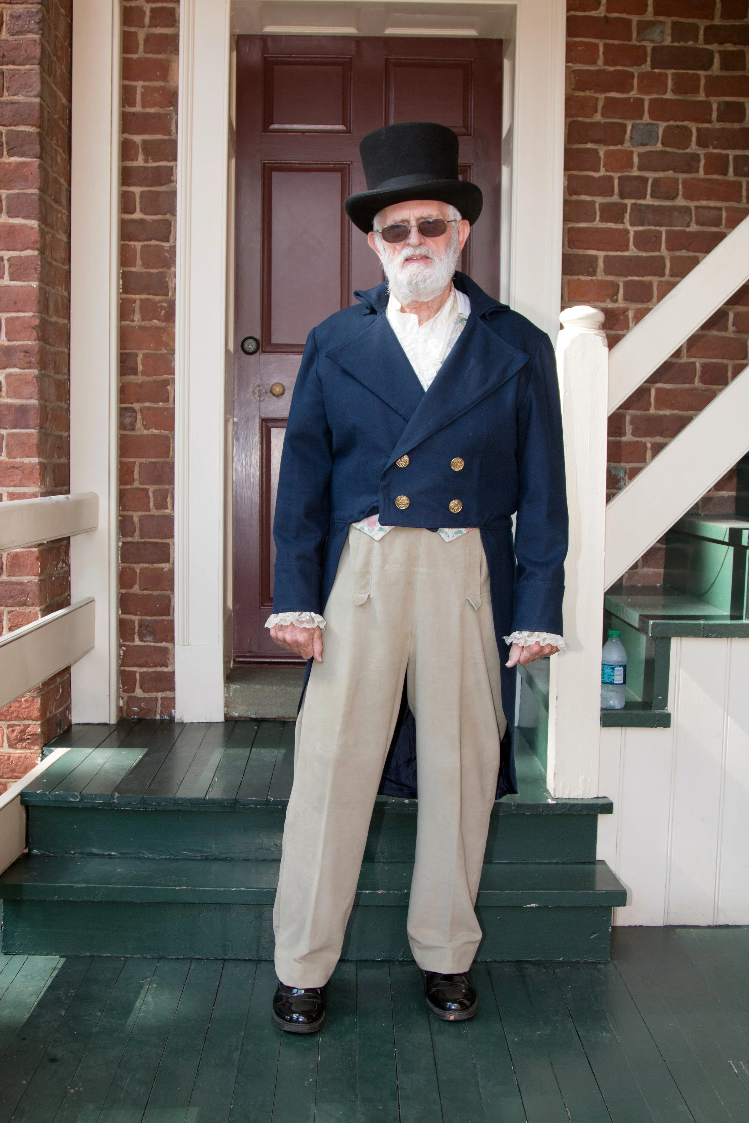  Ed Tinsley (shown here as Dr. George Cabell) has been volunteering for the Lynchburg Museum System almost as long as he's been making yeast rolls 